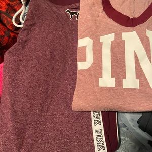 Pink leggins and long sleeve top